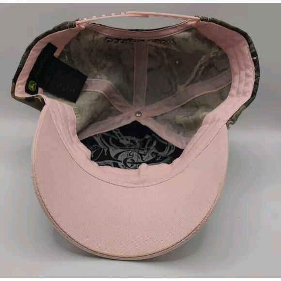 John Deere Season Womens Farmer Hat Camo Green Pink Edge Snap Back EUC‎ - Picture 6 of 11